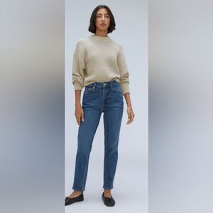Everlane "Cheeky" Jeans, Size 29 Regular, Organic Cotton, Blue Denim, High Rise
